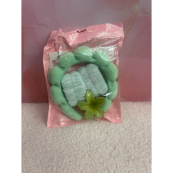 Set diadema , pinza y muñequera skincare