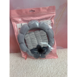 Set diadema , pinza y muñequera skincare